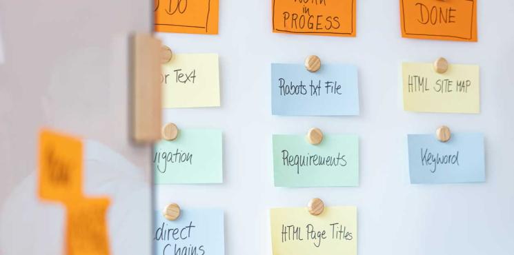 Kanban Board mit Artverum Glas-Whiteboards